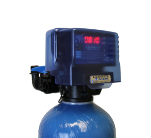WaterSoft valve with blue tank